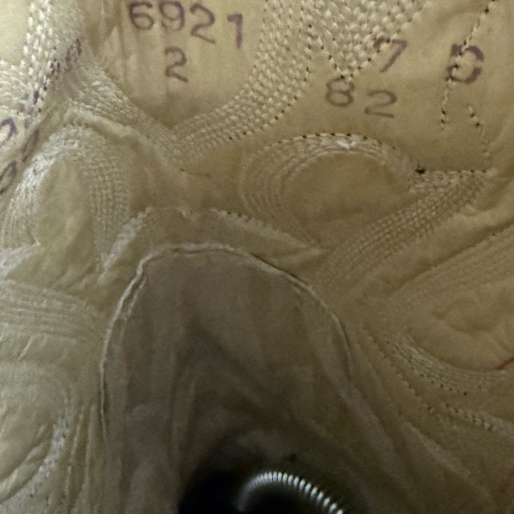 Dan Post Brown Cream Python Snake leather western… - image 9